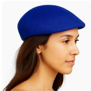 Henry Pollack hat Selkirk Wool blue painters news boy vintage